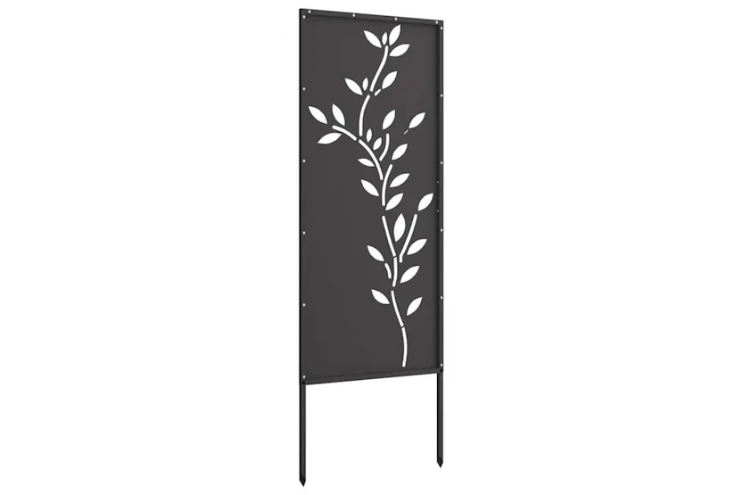 Garden Privacy Screen Black 50 X140cm Cold-rolled Steel Garden Privacy Screen Black 50 X140cm Cold-rolled Steel