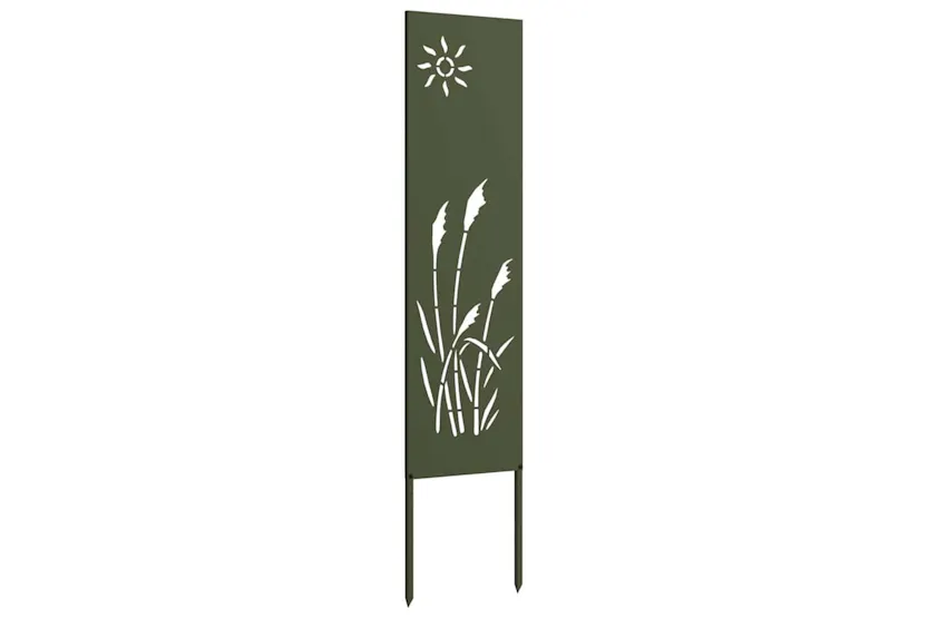 Garden Privacy Screen Olive Green 32 X140cm Cold-rolled Steel Garden Privacy Screen Olive Green 32 X140cm Cold-rolled Steel