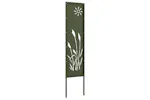 Garden Privacy Screen Olive Green 32 X140cm Cold-rolled Steel Garden Privacy Screen Olive Green 32 X140cm Cold-rolled Steel