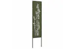 Garden Privacy Screen Olive Green 32 X140cm Cold-rolled Steel Garden Privacy Screen Olive Green 32 X140cm Cold-rolled Steel