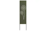 Garden Privacy Screen Olive Green 32 X140cm Cold-rolled Steel Garden Privacy Screen Olive Green 32 X140cm Cold-rolled Steel