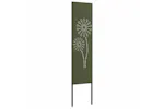 Garden Privacy Screen Olive Green 32 X140cm Cold-rolled Steel Garden Privacy Screen Olive Green 32 X140cm Cold-rolled Steel