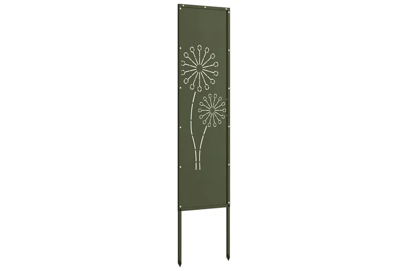 Garden Privacy Screen Olive Green 32 X140cm Cold-rolled Steel Garden Privacy Screen Olive Green 32 X140cm Cold-rolled Steel