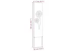 Garden Privacy Screen Olive Green 32 X140cm Cold-rolled Steel Garden Privacy Screen Olive Green 32 X140cm Cold-rolled Steel