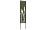 Garden Privacy Screen Olive Green 32 X140cm Cold-rolled Steel Garden Privacy Screen Olive Green 32 X140cm Cold-rolled Steel