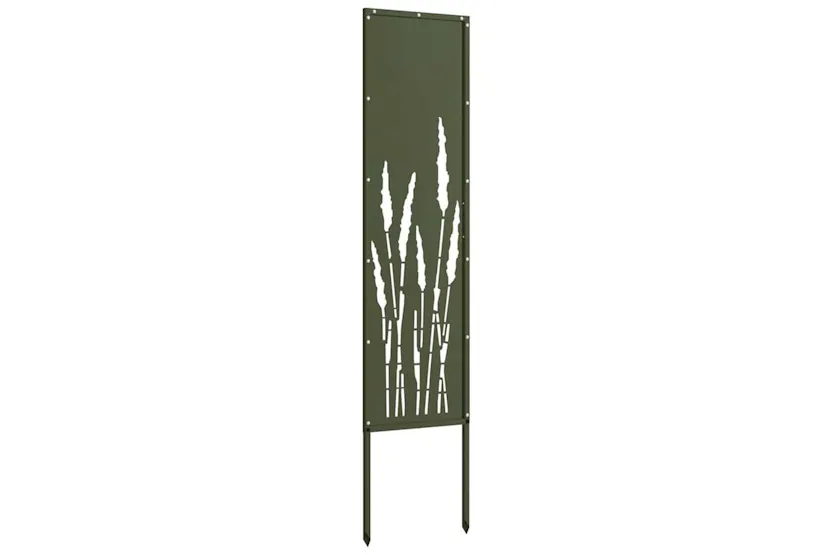 Garden Privacy Screen Olive Green 32 X140cm Cold-rolled Steel Garden Privacy Screen Olive Green 32 X140cm Cold-rolled Steel