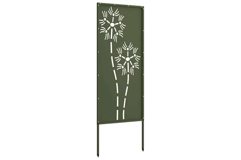 Garden Privacy Screen Olive Green 50 X140cm Cold-rolled Steel Garden Privacy Screen Olive Green 50 X140cm Cold-rolled Steel