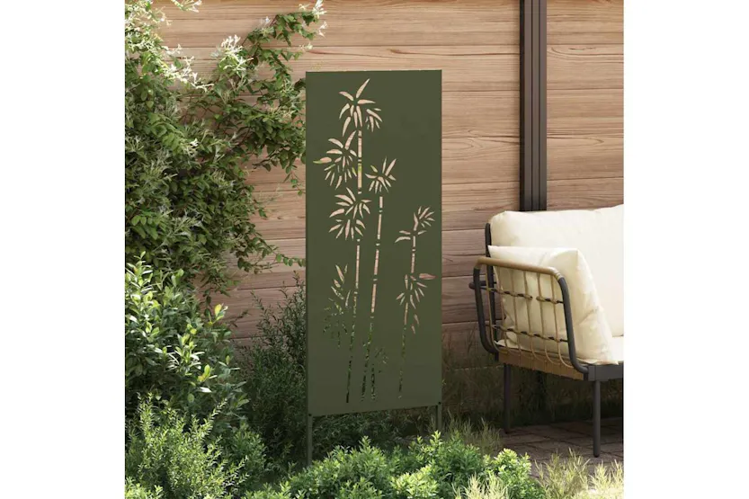Garden Privacy Screen Olive Green 50 X140cm Cold-rolled Steel Garden Privacy Screen Olive Green 50 X140cm Cold-rolled Steel