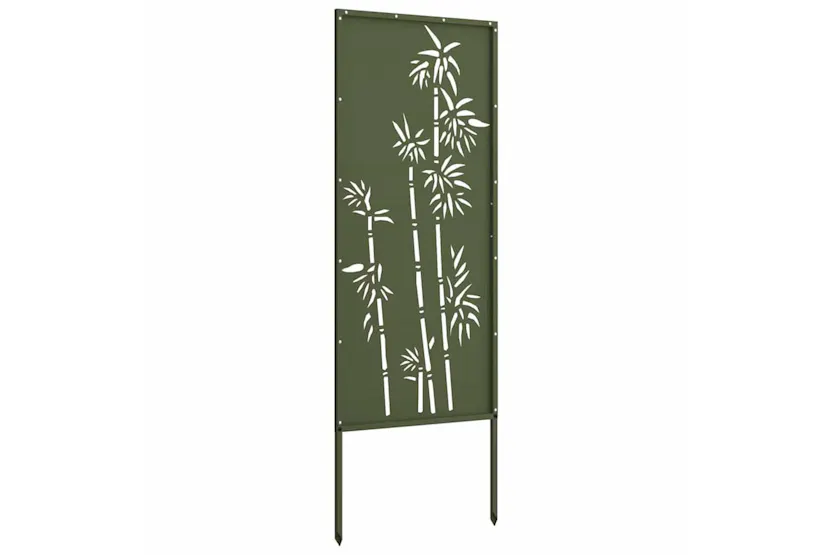 Garden Privacy Screen Olive Green 50 X140cm Cold-rolled Steel Garden Privacy Screen Olive Green 50 X140cm Cold-rolled Steel