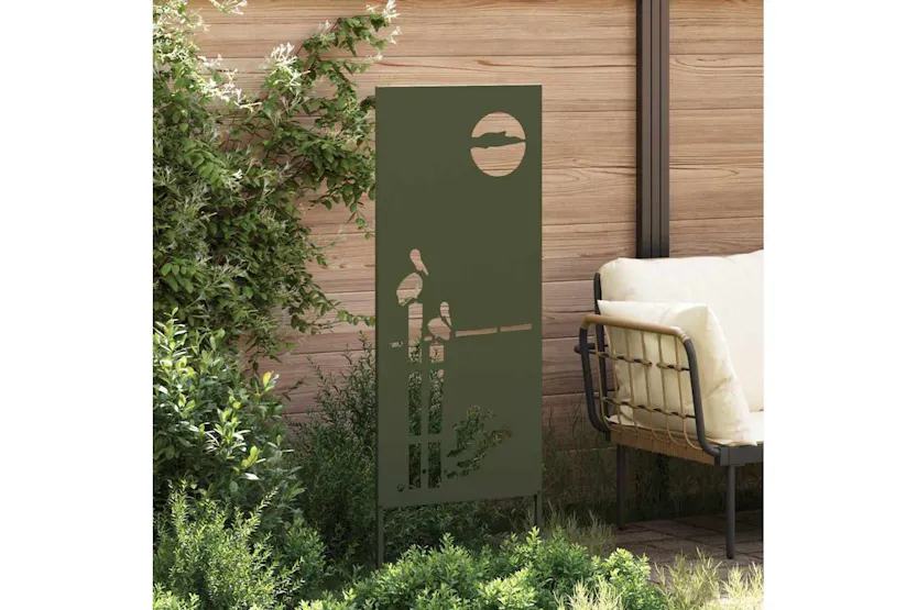 Garden Privacy Screen Olive Green 50 X140cm Cold-rolled Steel Garden Privacy Screen Olive Green 50 X140cm Cold-rolled Steel