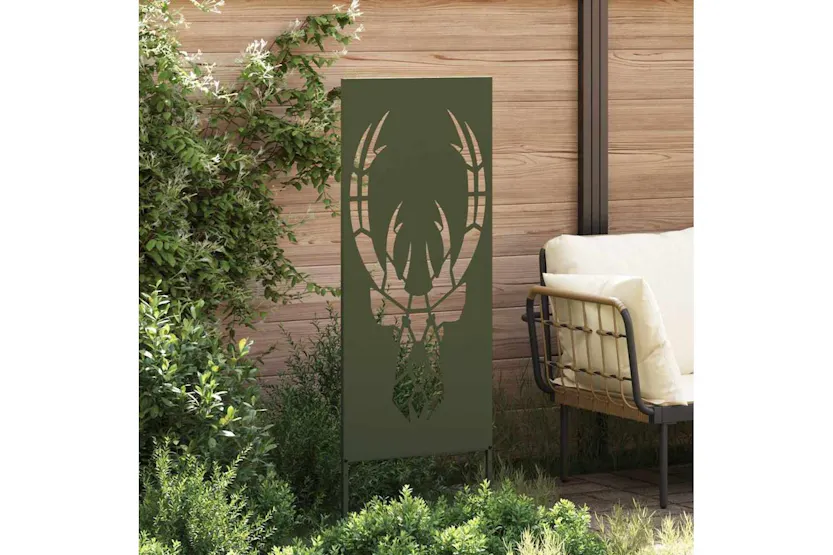 Garden Privacy Screen Olive Green 50 X140cm Cold-rolled Steel Garden Privacy Screen Olive Green 50 X140cm Cold-rolled Steel