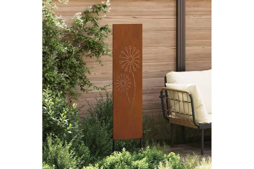 Garden Privacy Screen Rusty 32 X140cm Weathering Steel Garden Privacy Screen Rusty 32 X140cm Weathering Steel