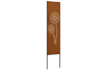 Garden Privacy Screen Rusty 32 X140cm Weathering Steel Garden Privacy Screen Rusty 32 X140cm Weathering Steel