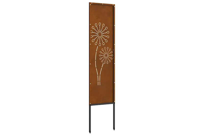 Garden Privacy Screen Rusty 32 X140cm Weathering Steel Garden Privacy Screen Rusty 32 X140cm Weathering Steel