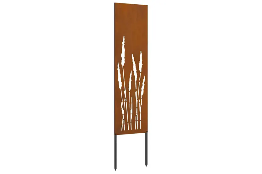 Garden Privacy Screen Rusty 32 X140cm Weathering Steel Garden Privacy Screen Rusty 32 X140cm Weathering Steel