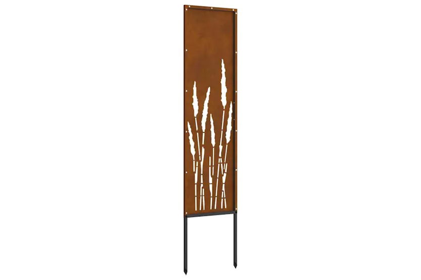 Garden Privacy Screen Rusty 32 X140cm Weathering Steel Garden Privacy Screen Rusty 32 X140cm Weathering Steel