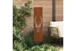 Garden Privacy Screen Rusty 32 X140cm Weathering Steel Garden Privacy Screen Rusty 32 X140cm Weathering Steel