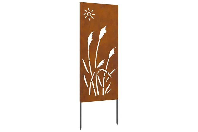 Garden Privacy Screen Rusty 50 X140cm Weathering Steel Garden Privacy Screen Rusty 50 X140cm Weathering Steel