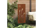 Garden Privacy Screen Rusty 50 X140cm Weathering Steel Garden Privacy Screen Rusty 50 X140cm Weathering Steel