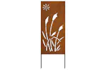 Garden Privacy Screen Rusty 50 X140cm Weathering Steel Garden Privacy Screen Rusty 50 X140cm Weathering Steel