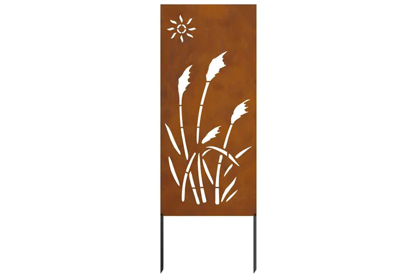 Garden Privacy Screen Rusty 50 X140cm Weathering Steel Garden Privacy Screen Rusty 50 X140cm Weathering Steel