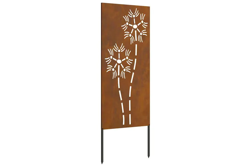 Garden Privacy Screen Rusty 50 X140cm Weathering Steel Garden Privacy Screen Rusty 50 X140cm Weathering Steel