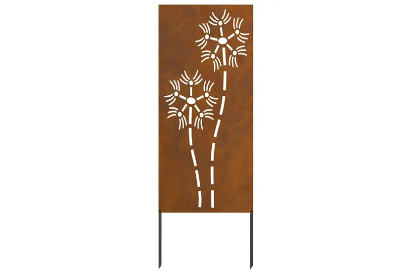 Garden Privacy Screen Rusty 50 X140cm Weathering Steel Garden Privacy Screen Rusty 50 X140cm Weathering Steel