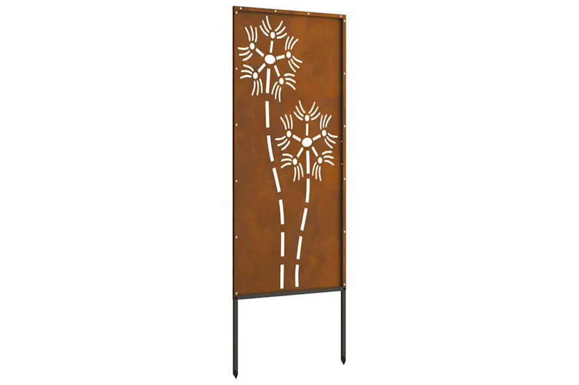 Garden Privacy Screen Rusty 50 X140cm Weathering Steel Garden Privacy Screen Rusty 50 X140cm Weathering Steel
