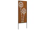 Garden Privacy Screen Rusty 50 X140cm Weathering Steel Garden Privacy Screen Rusty 50 X140cm Weathering Steel