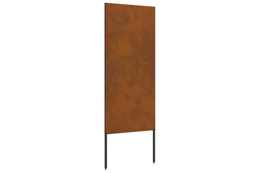 Garden Privacy Screen Rusty 50 X140cm Weathering Steel Garden Privacy Screen Rusty 50 X140cm Weathering Steel