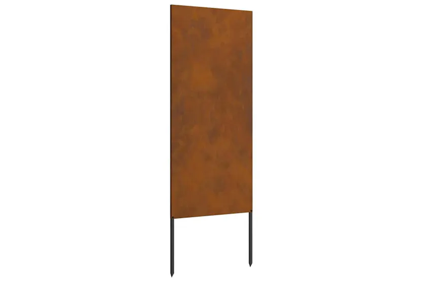 Garden Privacy Screen Rusty 50 X140cm Weathering Steel Garden Privacy Screen Rusty 50 X140cm Weathering Steel