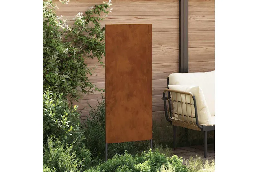 Garden Privacy Screen Rusty 50 X140cm Weathering Steel Garden Privacy Screen Rusty 50 X140cm Weathering Steel