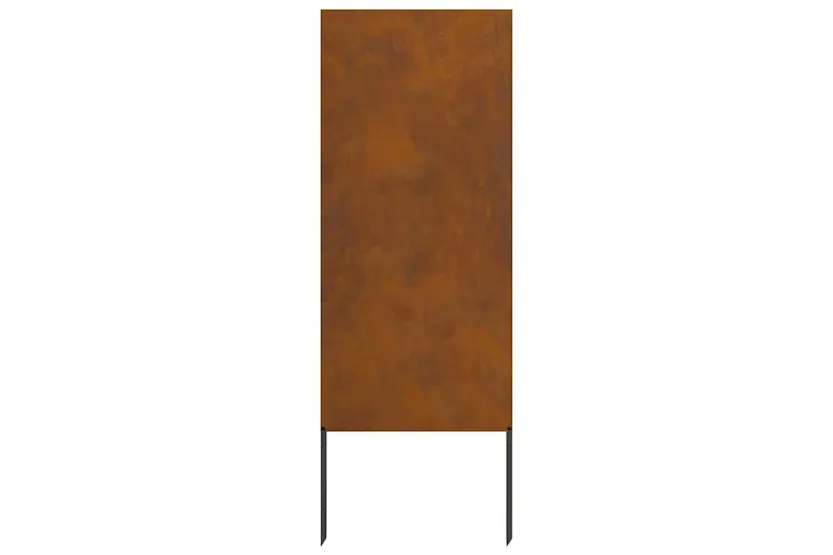 Garden Privacy Screen Rusty 50 X140cm Weathering Steel Garden Privacy Screen Rusty 50 X140cm Weathering Steel
