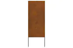 Garden Privacy Screen Rusty 50 X140cm Weathering Steel Garden Privacy Screen Rusty 50 X140cm Weathering Steel