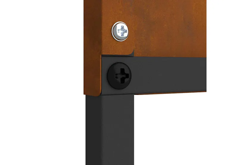 Garden Privacy Screen Rusty 50 X140cm Weathering Steel Garden Privacy Screen Rusty 50 X140cm Weathering Steel