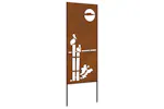 Garden Privacy Screen Rusty 50 X140cm Weathering Steel Garden Privacy Screen Rusty 50 X140cm Weathering Steel