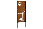 Garden Privacy Screen Rusty 50 X140cm Weathering Steel Garden Privacy Screen Rusty 50 X140cm Weathering Steel