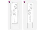 Garden Privacy Screen Silver 32 X140cm Galvanised Steel Garden Privacy Screen Silver 32 X140cm Galvanised Steel