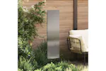 Garden Privacy Screen Silver 32 X140cm Galvanised Steel Garden Privacy Screen Silver 32 X140cm Galvanised Steel