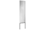 Garden Privacy Screen Silver 32 X140cm Galvanised Steel Garden Privacy Screen Silver 32 X140cm Galvanised Steel