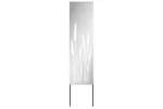 Garden Privacy Screen Silver 32 X140cm Galvanised Steel Garden Privacy Screen Silver 32 X140cm Galvanised Steel