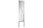 Garden Privacy Screen Silver 32 X140cm Galvanised Steel Garden Privacy Screen Silver 32 X140cm Galvanised Steel
