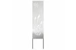Garden Privacy Screen Silver 32 X140cm Stainless Steel Garden Privacy Screen Silver 32 X140cm Stainless Steel
