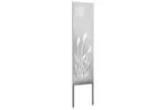Garden Privacy Screen Silver 32 X140cm Stainless Steel Garden Privacy Screen Silver 32 X140cm Stainless Steel