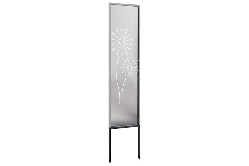 Garden Privacy Screen Silver 32 X140cm Stainless Steel Garden Privacy Screen Silver 32 X140cm Stainless Steel
