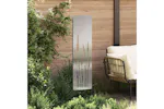 Garden Privacy Screen Silver 32 X140cm Stainless Steel Garden Privacy Screen Silver 32 X140cm Stainless Steel