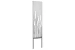 Garden Privacy Screen Silver 32 X140cm Stainless Steel Garden Privacy Screen Silver 32 X140cm Stainless Steel