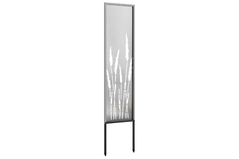 Garden Privacy Screen Silver 32 X140cm Stainless Steel Garden Privacy Screen Silver 32 X140cm Stainless Steel