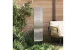 Garden Privacy Screen Silver 32 X140cm Stainless Steel Garden Privacy Screen Silver 32 X140cm Stainless Steel