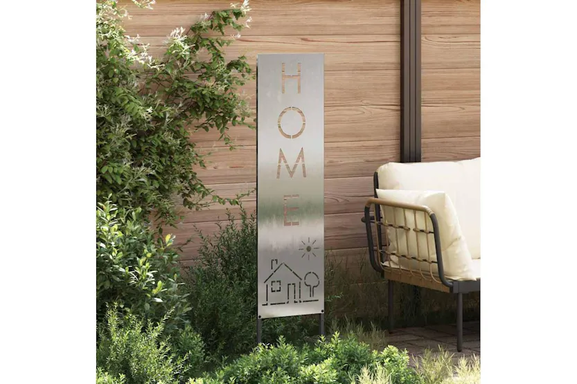 Garden Privacy Screen Silver 32 X140cm Stainless Steel Garden Privacy Screen Silver 32 X140cm Stainless Steel